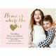 Pink and Gold Heart Photo Moving Announcements Image 6 of 6